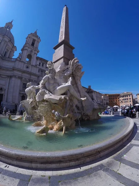 Piazza navona w Rzymie, Włochy. — Zdjęcie stockowe
