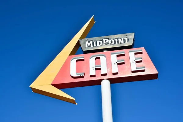 Midpoint Cafe Route 66. - Stock-foto