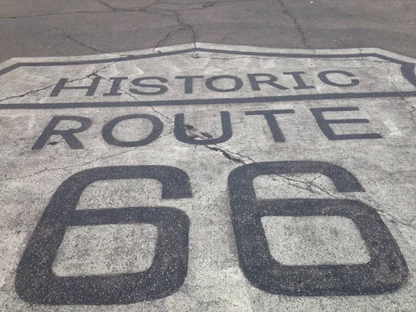 Wegweiser Route 66. — Stockfoto