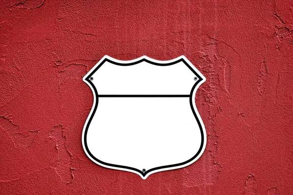 American interstate highway road shield. — Stock Photo, Image