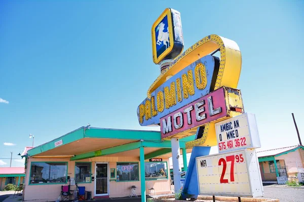 Motel Palomino na Rota Histórica 66 . — Fotografia de Stock