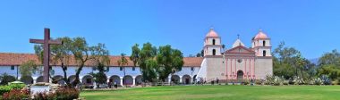 Santa Barbara eski İspanyol misyonu, California, ABD.