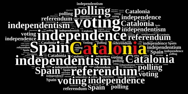 Referéndum en Cataluña, España . — Foto de Stock
