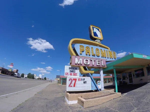 Motel Palomino en la histórica Ruta 66 . — Foto de Stock