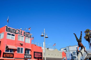 Venice Beach, Ca üzerinde kas Beach spor salonu. 