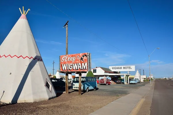 Motel Wigwam na rota histórica 66 — Fotografia de Stock