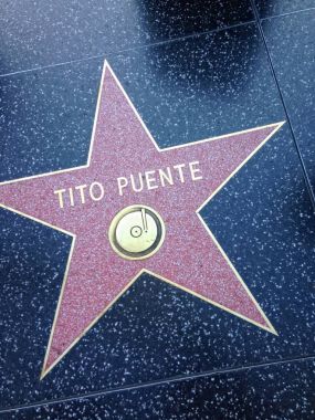 Tito Puente Hollywood walk şöhret yıldız.