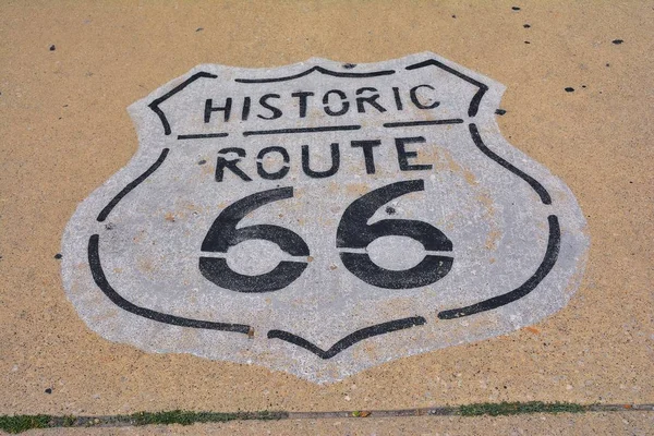 Route 66 ve státě Illinois, Usa. — Stock fotografie