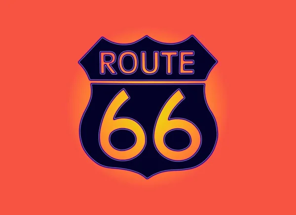 Cestování Usa projevem Route 66 popisku. — Stock fotografie