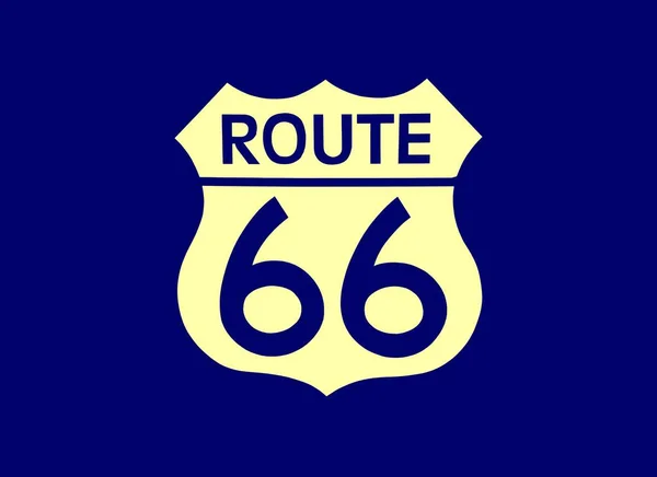 Reise USA Zeichen der Route 66 Etikett. — Stockfoto