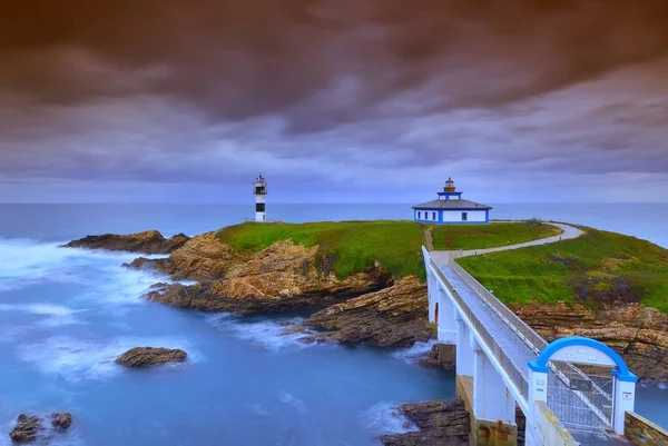 View on Pancha Island in ribadeo, Lugo. — Stock Photo, Image