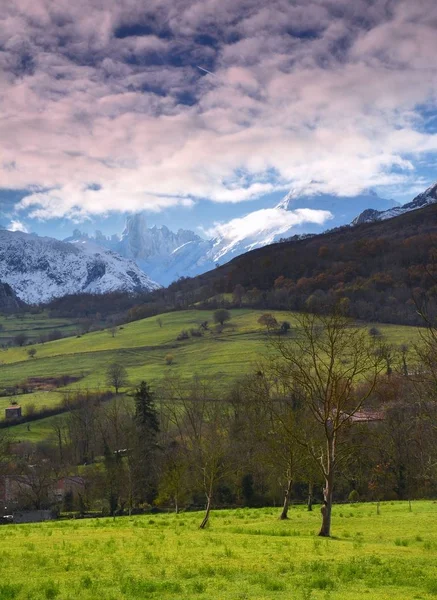 Naranjo de Bulnes (conocido como Picu Urriellu) en el Parque Nacional Picos de Europa . — Foto de Stock