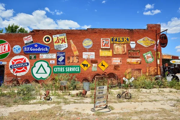 Maso tržištěm v Erick, Oklahoma. — Stock fotografie