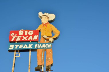 Büyük Teksaslı biftek çiftliğimiz, ünlü steakhouse restaurant 