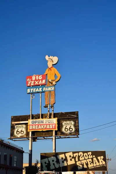 大きなテキサス ステーキ ランチ、有名なステーキハウス レストラン — ストック写真