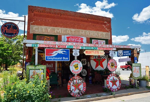The City Meat Market in Erick, Oklahoma. — Stock Photo, Image