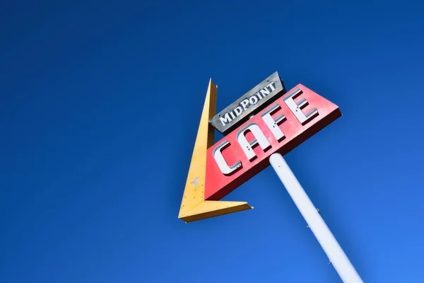 Středový bod Cafe Route 66. — Stock fotografie