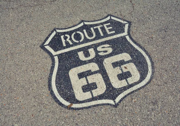 Wegweiser Route 66. — Stockfoto