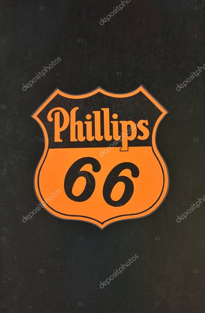 Oklahoma, Usa - July 20, 2017: Phillips 66 gas station sign and logo. The Phillips 66 Company is an American multinational energy company.