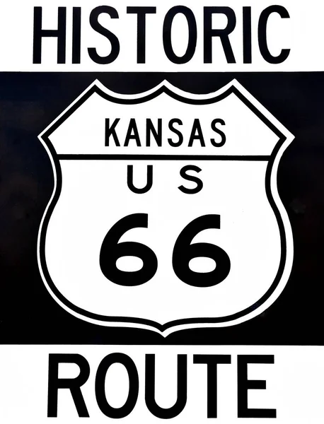 Staré historické Route 66 znamení. — Stock fotografie