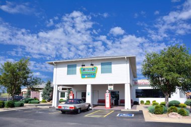 Lucille'nın servis istasyonu rota 66, Oklahoma.