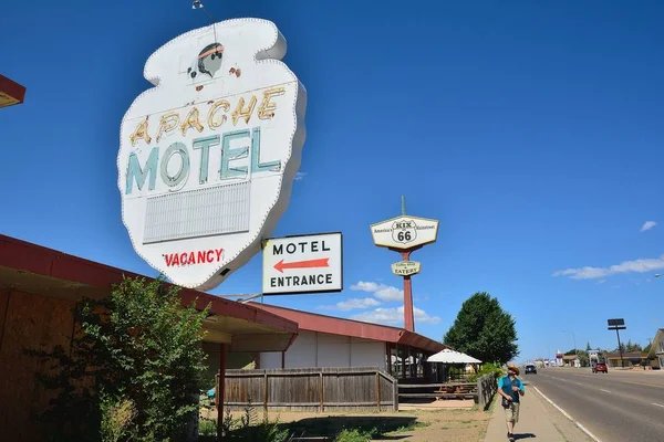 Tucumcari Nuovo Messico Luglio Motel Apache Sulla Storica Route Luglio — Foto Stock