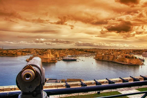 Drie steden, Vittoriosa, Senglea en Cospicua. Malta — Stockfoto