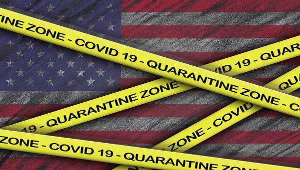 Citazione Positiva Ispirazione Patriottica Una Nuova Pandemia Coronavirus Covid Zona — Foto Stock