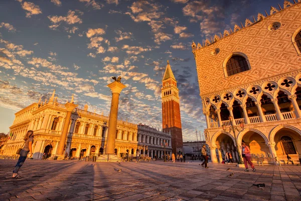 Wenecja Włochy Października 2019 Widok Piazza San Marco Palazzo Ducale — Zdjęcie stockowe