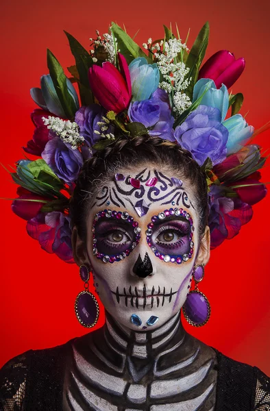 Catrina dzień zmarłych w Meksyku — Zdjęcie stockowe