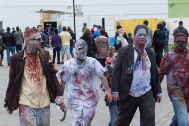 New Jersey zombi yürüme 2016