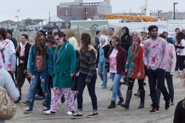 New Jersey zombi yürüme 2016