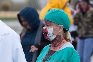 New Jersey zombi yürüme 2016