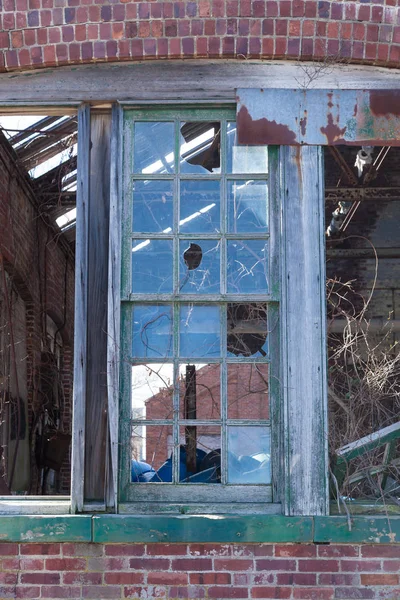 Rozbite okna o Sandy Hook — Zdjęcie stockowe