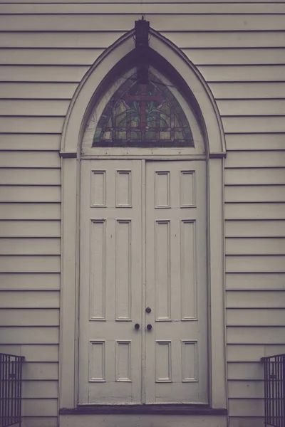 Oude kerkdeur — Stockfoto