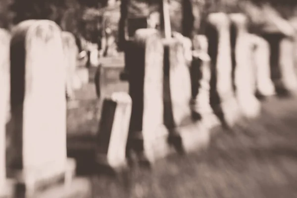 Ряд надгробий — стоковое фото