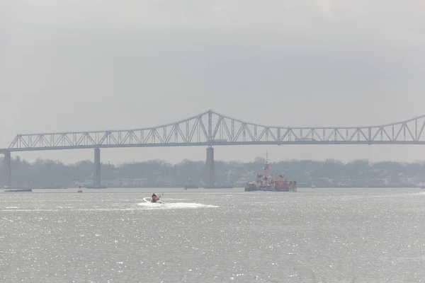 Cruce de Outerbridge desde Sewaren Nueva Jersey — Foto de Stock