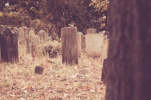 Starych nagrobków na cmentarzu — Zdjęcie stockowe