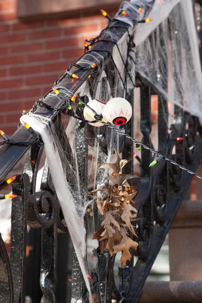 Hoboken Halloween Decorating — Stock Photo, Image