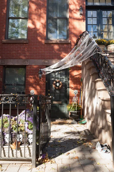 Hoboken Halloween Decorating — Stock Photo, Image