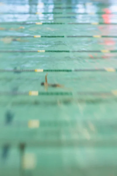 Sfocatura astratta nuotatore — Foto Stock