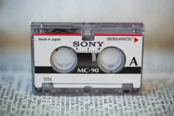 Sony 90 Minute Microcassette — 스톡 사진