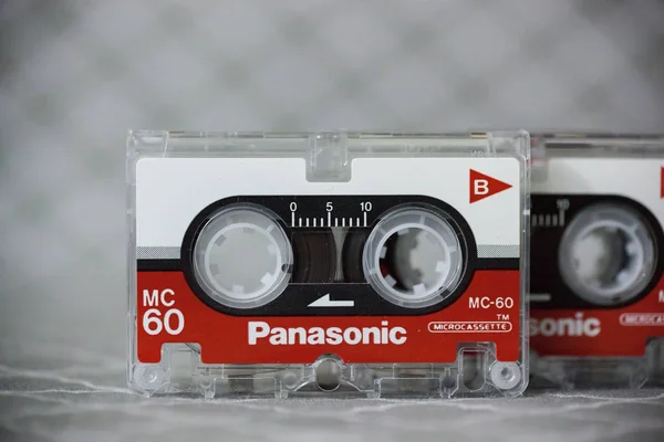 Woodbridge New Jersey Usa Enero 2020 Muestra Microcassette Panasonic Minutos —  Fotos de Stock