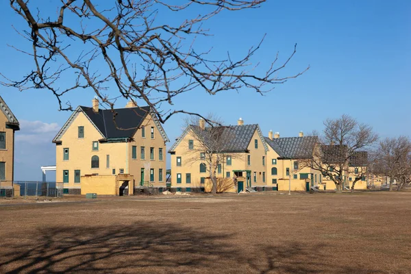 Officer's Row Housing at Fort Hancock — Stock Photo, Image
