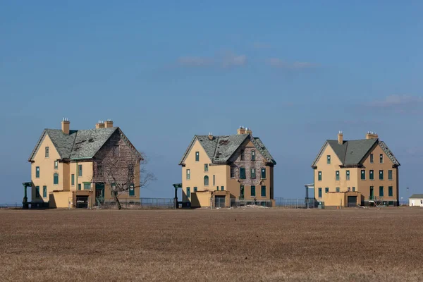 Alloggiamento di fila per ufficiali a Fort Hancock — Foto Stock