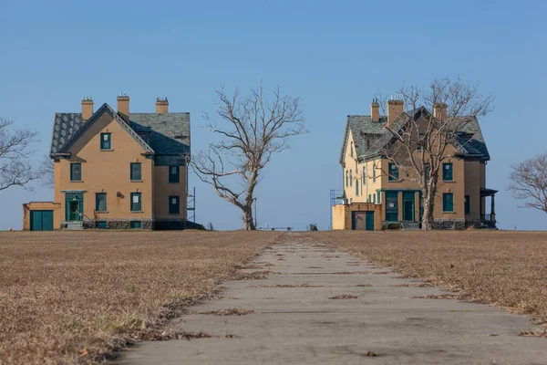 Officer's Row Housing at Fort Hancock — Stock Photo, Image