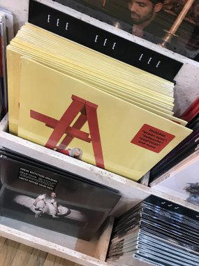 Billie Eilish Albums on Sale at Store clipart