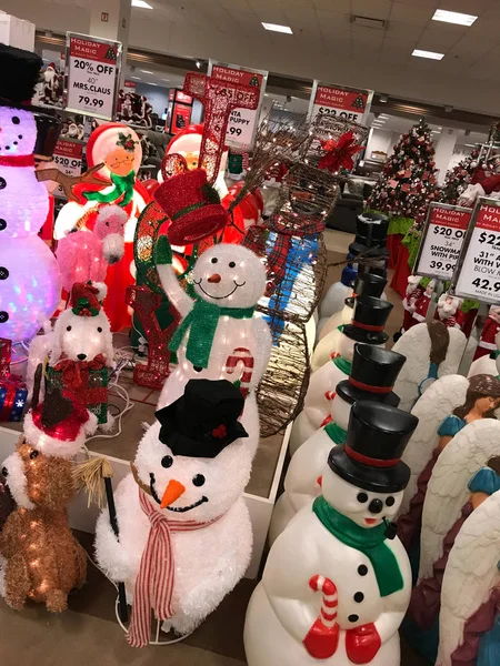 Christmas Decorations for Sale at Local Department Store — Stock Photo, Image