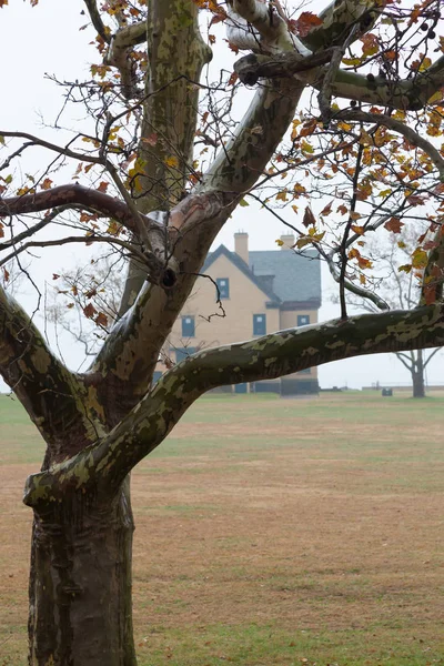 Casas de Fort Hancock durante el otoño — Foto de Stock