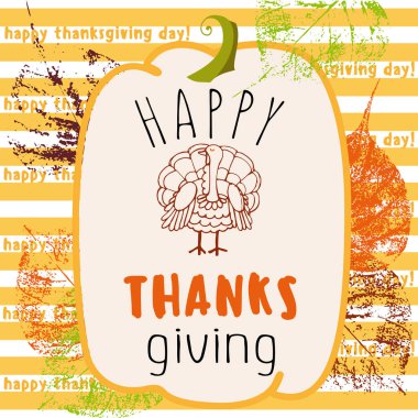 tebrik Şükran günü kartı